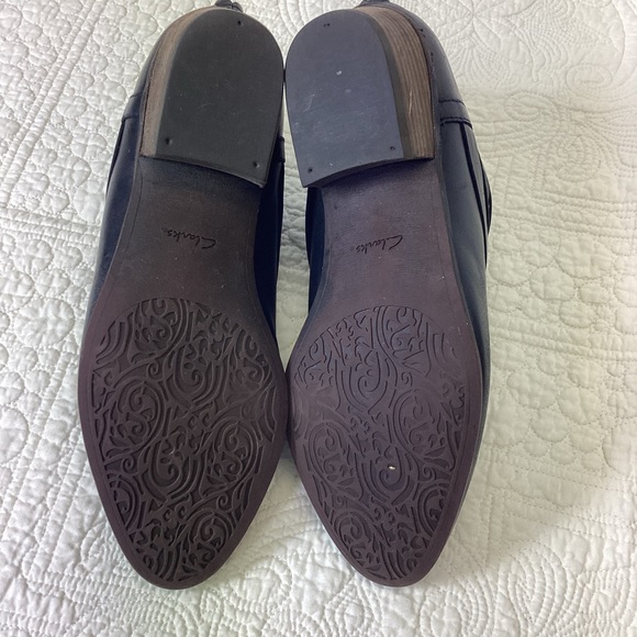 Clarks Artisan Spye Celeste Black Leather Bootie Women’s Size 8.5 Like new - Picture 4 of 12